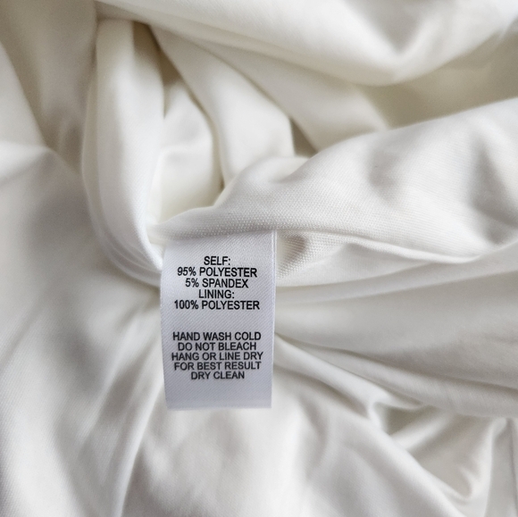 Lulus Off White Formal Grad Prom Off Shoulder Slit Dress Size XS - Picture 9 of 12